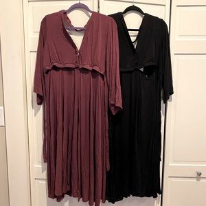 Set of two labor gowns